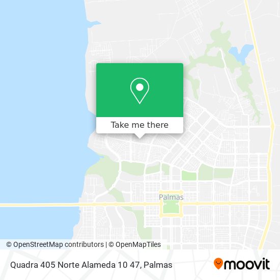 Mapa Quadra 405 Norte Alameda 10 47