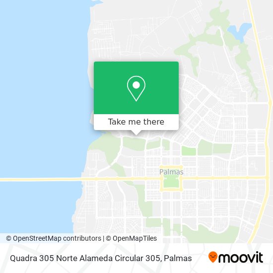 Quadra 305 Norte Alameda Circular 305 map