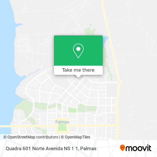 Quadra 601 Norte Avenida NS 1 1 map