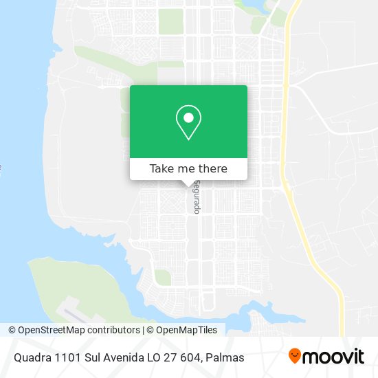 Quadra 1101 Sul Avenida LO 27 604 map