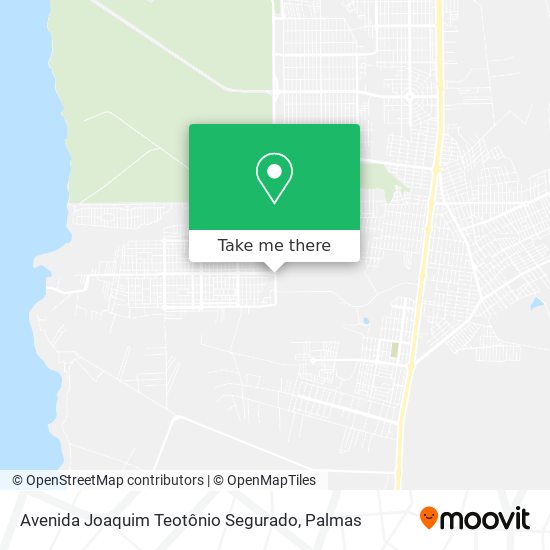 Mapa Avenida Joaquim Teotônio Segurado