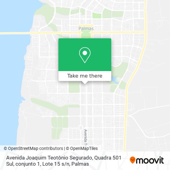Avenida Joaquim Teotônio Segurado, Quadra 501 Sul, conjunto 1, Lote 15 s / n map