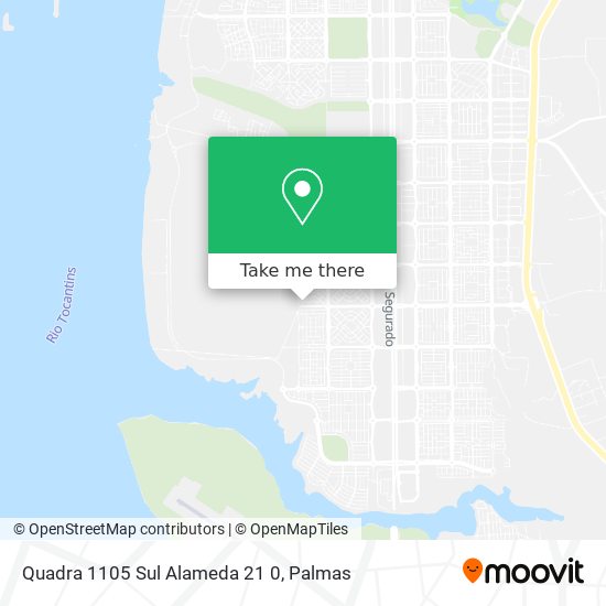 Quadra 1105 Sul Alameda 21 0 map