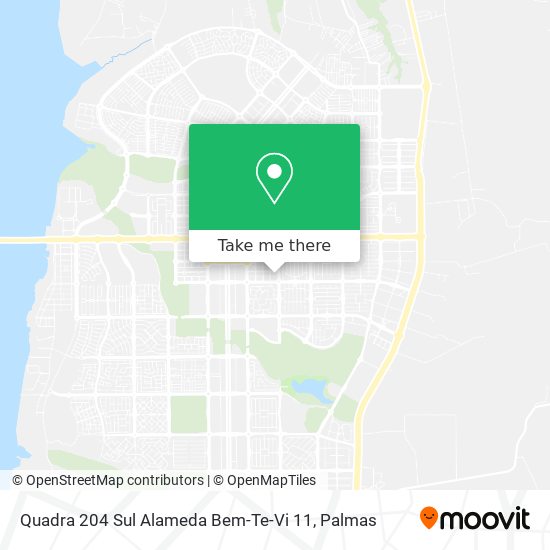 Quadra 204 Sul Alameda Bem-Te-Vi 11 map