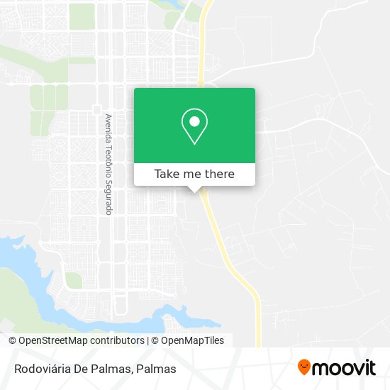 Mapa Rodoviária De Palmas
