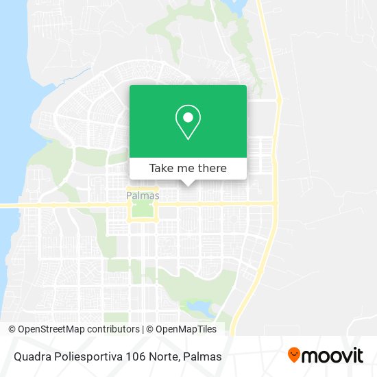 Quadra Poliesportiva 106 Norte map