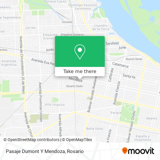 Pasaje Dumont Y Mendoza map