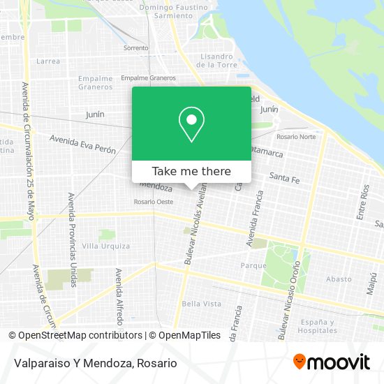 Mapa de Valparaiso Y Mendoza