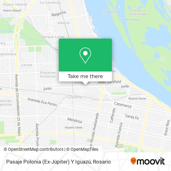 Mapa de Pasaje Polonia (Ex-Júpiter) Y Iguazú