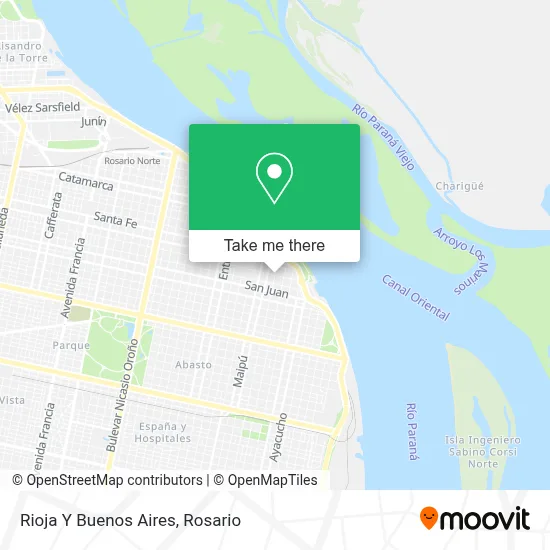 Rioja Y Buenos Aires map