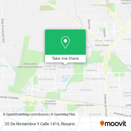 20 De Noviembre Y Calle 1416 map