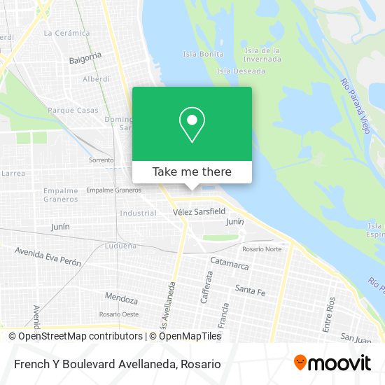 French Y Boulevard Avellaneda map