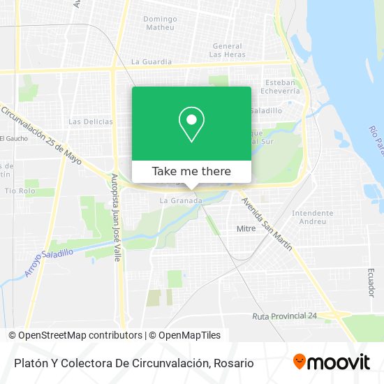 Platón Y Colectora De Circunvalación map