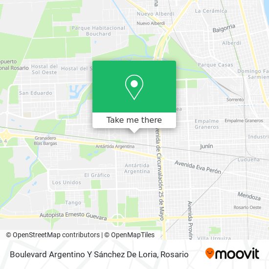 Boulevard Argentino Y Sánchez De Loria map