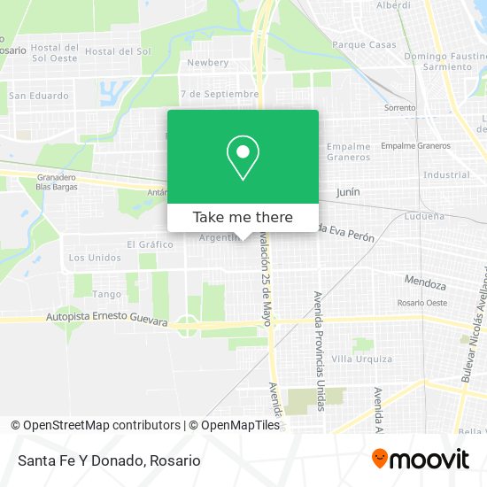 Mapa de Santa Fe Y Donado