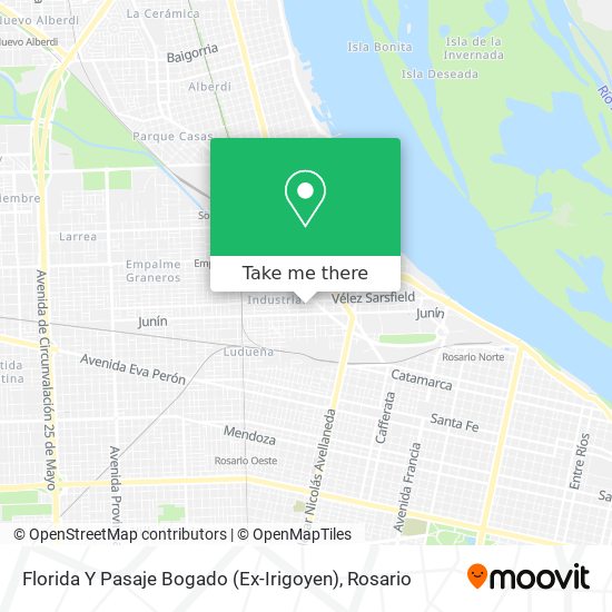Florida Y Pasaje Bogado (Ex-Irigoyen) map