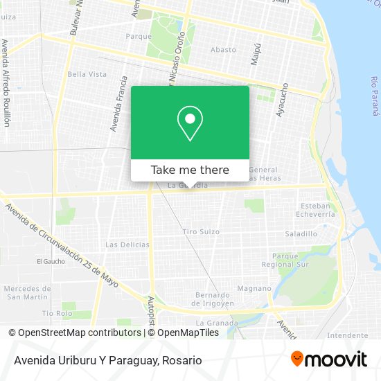 Avenida Uriburu Y Paraguay map