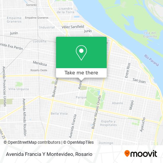 Avenida Francia Y Montevideo map