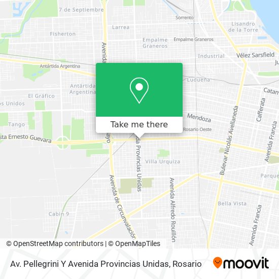 Av. Pellegrini Y Avenida Provincias Unidas map