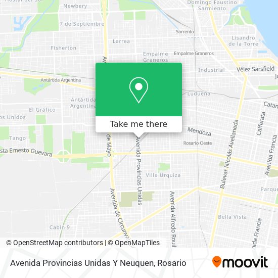 Mapa de Avenida Provincias Unidas Y Neuquen