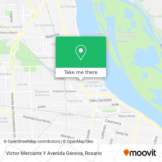 Mapa de Víctor Mercante Y Avenida Génova