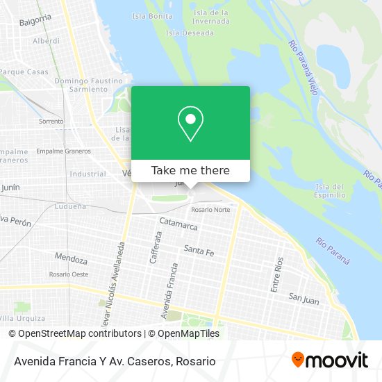 Avenida Francia Y Av. Caseros map