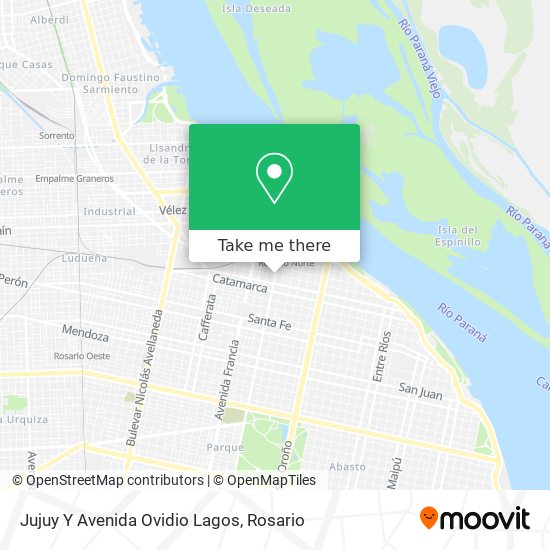 Jujuy Y Avenida Ovidio Lagos map