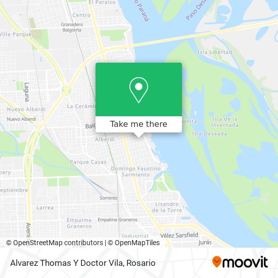 Alvarez Thomas Y Doctor Vila map