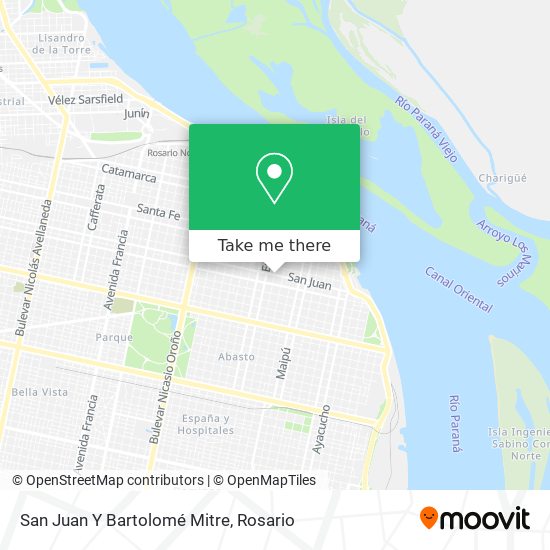 San Juan Y Bartolomé Mitre map