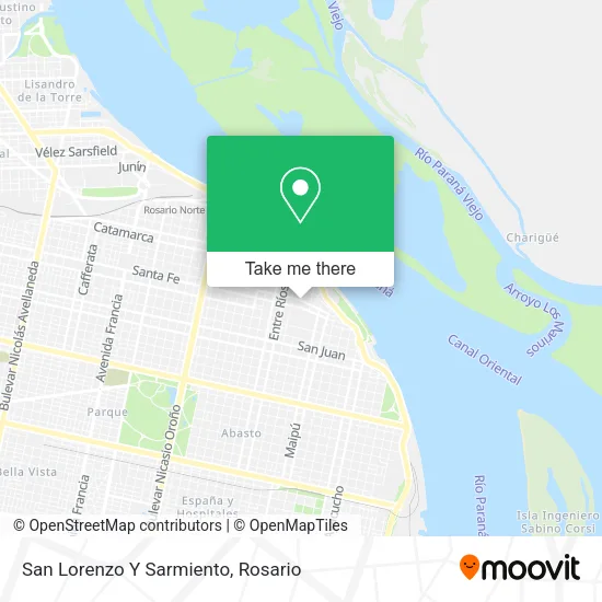 Mapa de San Lorenzo Y Sarmiento