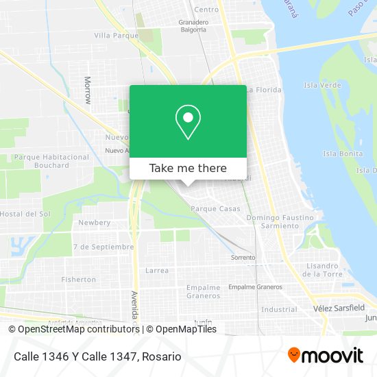 Calle 1346 Y Calle 1347 map