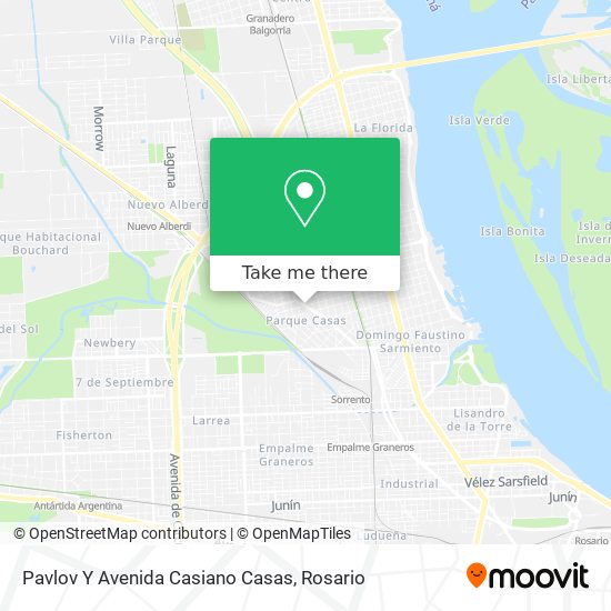 Pavlov Y Avenida Casiano Casas map