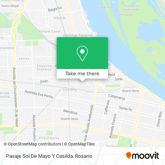 Pasaje Sol De Mayo Y Casilda map