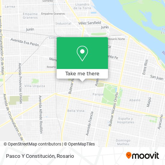 Pasco Y Constitución map