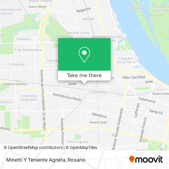 Minetti Y Teniente Agneta map