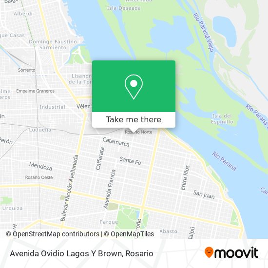 Mapa de Avenida Ovidio Lagos Y Brown