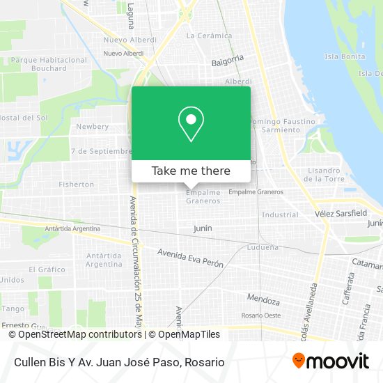 Cullen Bis Y Av. Juan José Paso map