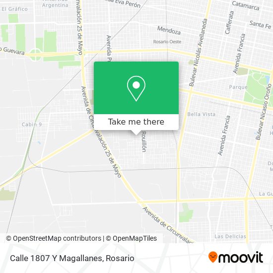 Calle 1807 Y Magallanes map
