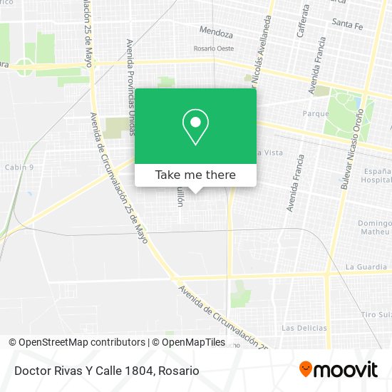 Mapa de Doctor Rivas Y Calle 1804