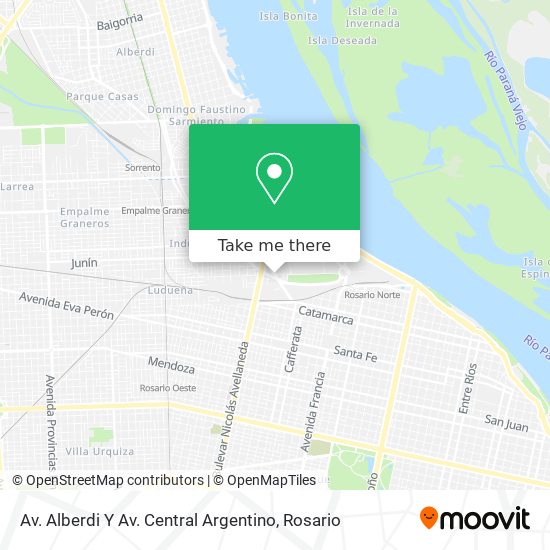 Av. Alberdi Y Av. Central Argentino map
