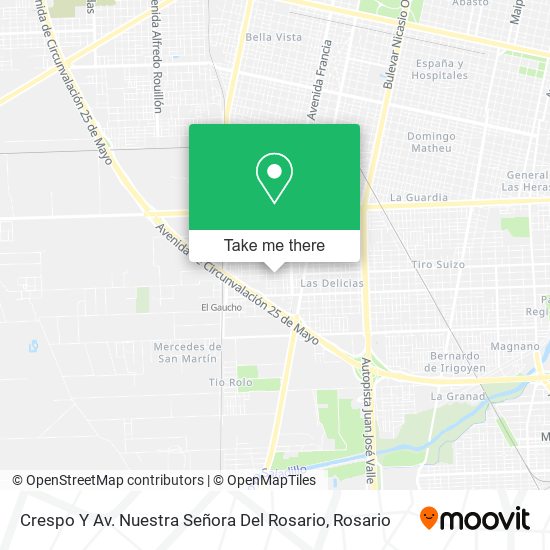 Crespo Y Av. Nuestra Señora Del Rosario map
