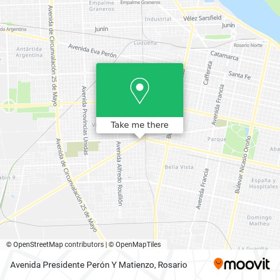 Avenida Presidente Perón Y Matienzo map