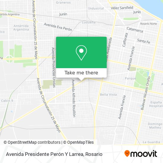 Avenida Presidente Perón Y Larrea map