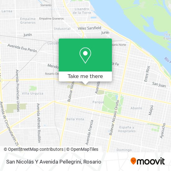 San Nicolás Y Avenida Pellegrini map