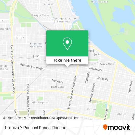 Mapa de Urquiza Y Pascual Rosas