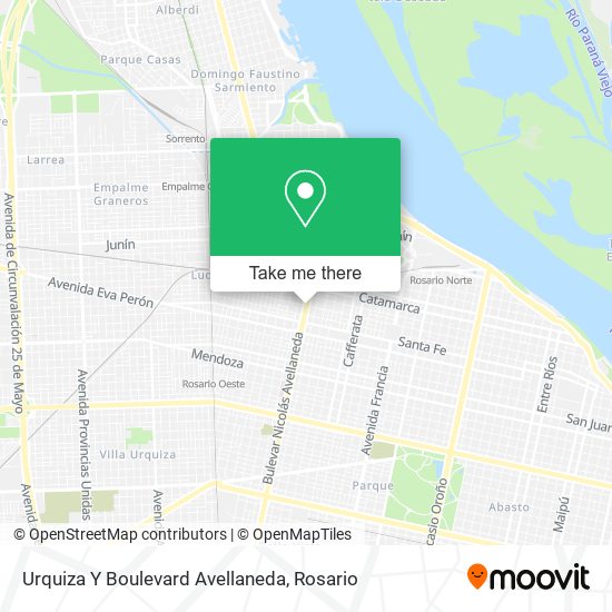 Urquiza Y Boulevard Avellaneda map