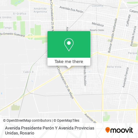 Avenida Presidente Perón Y Avenida Provincias Unidas map