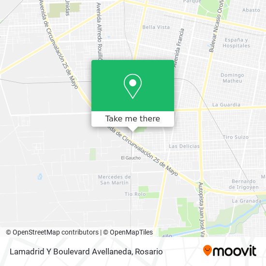 Mapa de Lamadrid Y Boulevard Avellaneda