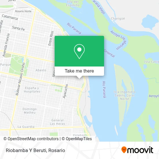 Riobamba Y Beruti map