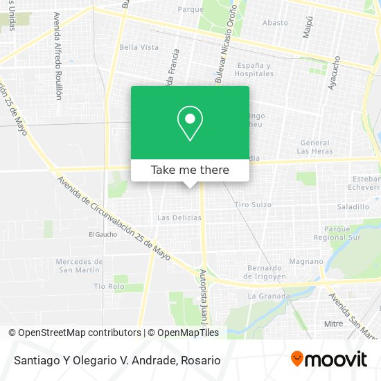 Santiago Y Olegario V. Andrade map